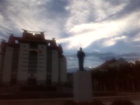 夕阳下的光辉